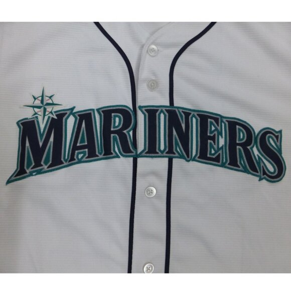 Seattle Mariners Cano #22 White Jersey Size L (Faint stains at front) - Picture 5 of 13